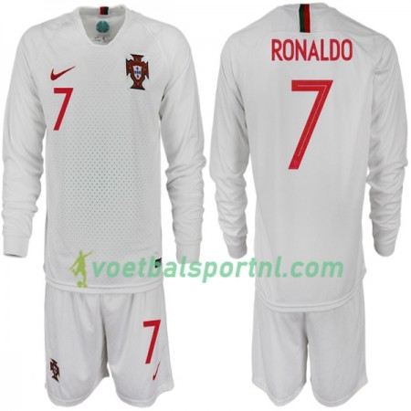 Portugal RONALDO 7 Kind Uit Tenue WK voetbal 2018 L/S